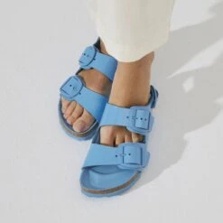 Birkenstock Milano Big Buckle Natural Leather Patent -Birkenstock Sandal Shop 1024185 detail 8