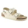 Birkenstock Milano Big Buckle Natural Leather Patent -Birkenstock Sandal Shop 1024207