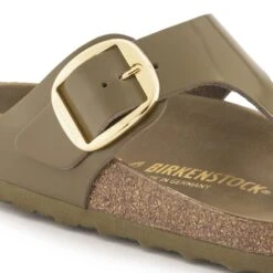 Birkenstock Gizeh Natural Leather Patent -Birkenstock Sandal Shop 1024273 detail 1