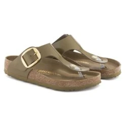 Birkenstock Gizeh Natural Leather Patent -Birkenstock Sandal Shop 1024273 pair