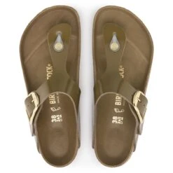 Birkenstock Gizeh Natural Leather Patent -Birkenstock Sandal Shop 1024273 top