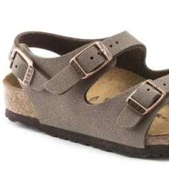 Birkenstock Roma Birko-Flor Nubuck Mocha 19 Birkenstock Roma Birko-Flor Nubuck Mocha -Birkenstock Sandal Shop 233073 detail 1