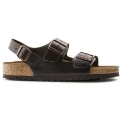 Birkenstock Milano Real Leather Soft Footbed 18 Birkenstock Milano Real Leather Soft Footbed -Birkenstock Sandal Shop 234541 side