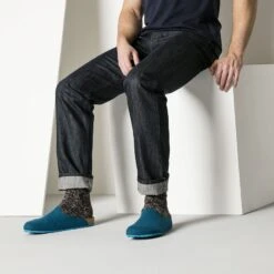 Birkenstock Amsterdam Wool Felt Petrol 14 Birkenstock Amsterdam Wool Felt Petrol -Birkenstock Sandal Shop 559763 f look m